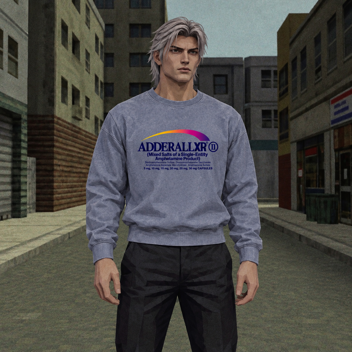OFF-LABEL ad character wearing addxr